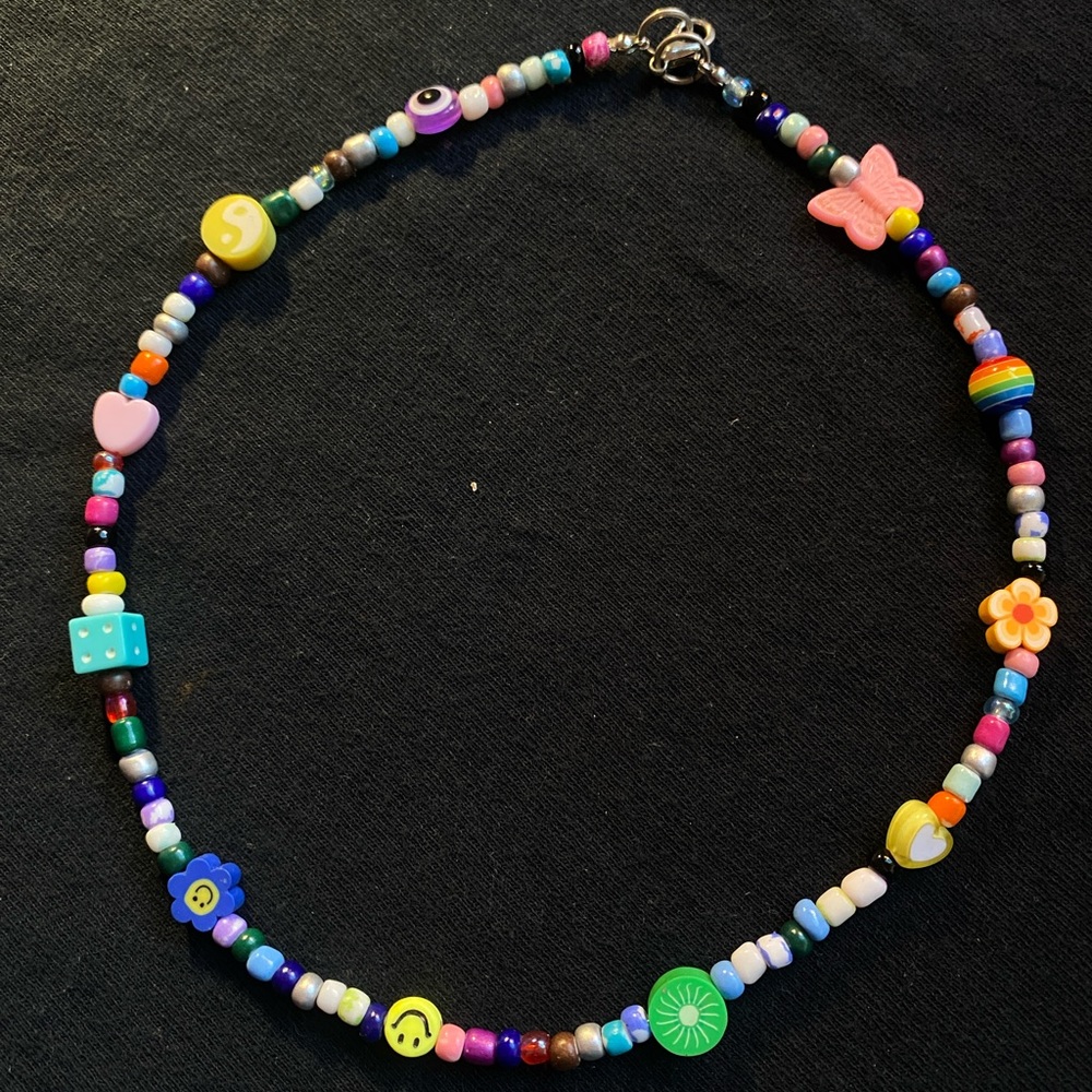 Kids trinket charm necklace choker